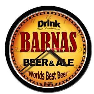  BARNAS beer and ale cerveza wall clock 