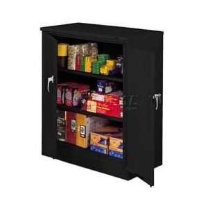  Counter Height Metal Storage Cabinet 36x24x42 Black 