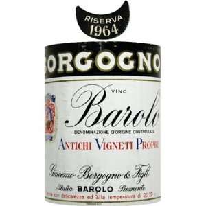  1964 Borgogno Barolo Riserva 750ml Grocery & Gourmet Food