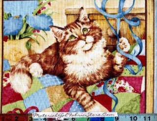 SSI Quilting Purr fection Fabric ~ Kitty Cat Panel  