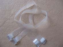 5cm Clear adjustable transparent Bra Straps PVC Hooks  