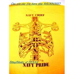   Cheifs Mess BACKBONE Honor Loyalty Sailor USA Pride 