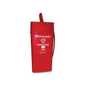 Portable Sharps Container with flip top is ideal for visiting nurses 