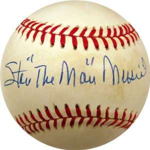 Autographed Stan Musial Baseball   with The Man Inscription 