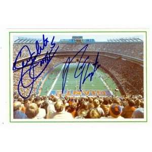   Signed post card 4 x 6 (New York Giants 1990 Super