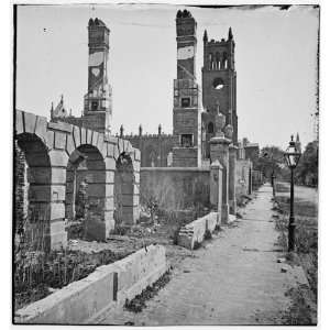   east with the ruins of Cathedral of St. John and