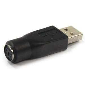  Black USB to PS/2 PS2 Transform Adapter Electronics