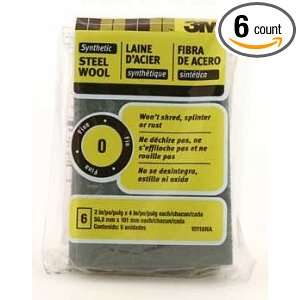 3M Marine 10118 SYNTHETIC WOOL PAD FINE 6/PK SYNTHETIC STEEL WOOL PADS