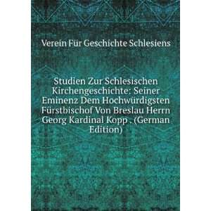   Kopp . (German Edition) Verein FÃ¼r Geschichte Schlesiens Books