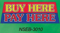 BUY HERE PAY HERE AUTO WINDSHIELD SIGN BANNER  