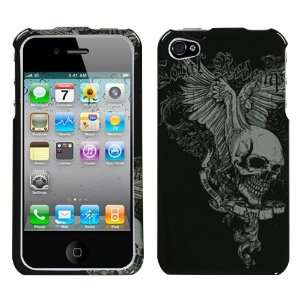 Apple Iphone 4 Skull Wing Hard Case Snap on Cover Protector Sleeve 