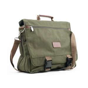  TrademarkT Messenger Bag w/ 16 Pockets & Strap   Khaki 