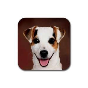  Jack Russell Puppy Dog 6 Rubber Coaster (4 pack) DD0704 