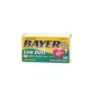  Bayer Low Dose 81 mg Sugar Free Coated Tablets, 120 Count 