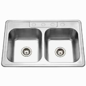   Drop In Stainless Steel Sink with Three Faucet Holes