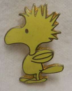 Vintage Aviva Cartoon Yellow Woodstock Bird Snoopy Peanuts Gold Plated 