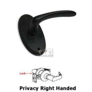  Rustic revival bronze   privacy right handed smooth lever 