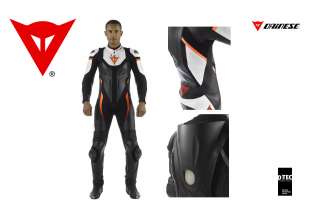 NEW   DAINESE AVRO PRO 1 PIECE MEN SUIT   BLACK WHITE RED   SIZE 52 