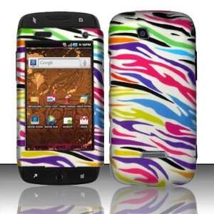 For Samsung Sidekick 4G T839 (T Mobile) Rubberized Colorful Zebra 