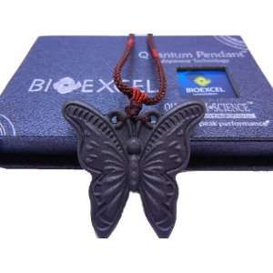 Bioexcel Butterfly Black Ceramic Quantum Scalar Energy Pendant+ Free 