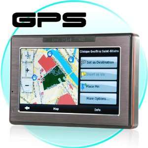   Portable GPS Navigator with Touchscreen + Media Player Everything
