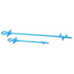 NRS Blue Screw Sand and Soil Stakes 