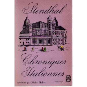  Chroniques italiennes Stendhal Books