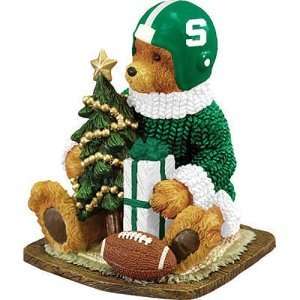  Michigan State Spartans NCAA Football Bear Figurine 