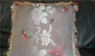 Throw silk pillow Cowtan & Tout Floral & Butterfly ONE  