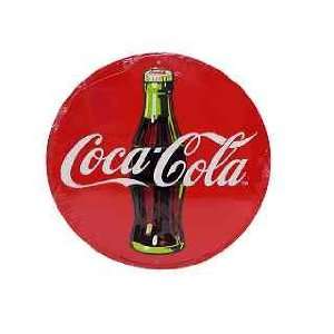   Cola Round Retro Vintage Die Cut Embossed Tin Sign
