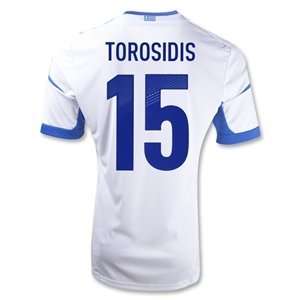  adidas Greece 12/14 TOROSIDIS Home Soccer Jersey Sports 