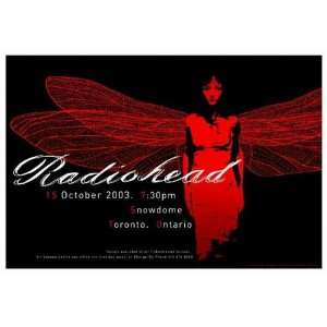 Radiohead 2003 Concert Poster 