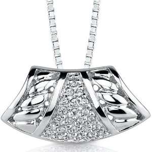  Bedazzling Style Sterling Silver Rhodium Finish Enhancer 