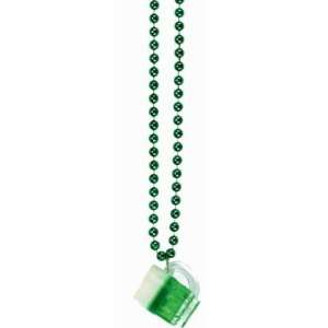    St. Patricks Day Frothy Beer Mug Necklace 18in Toys & Games
