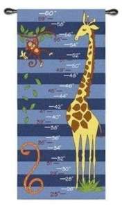 BOYS ROOM ART DECOR GROWTH CHART BABY SHOWER GIFT TAPESTRY WALL 