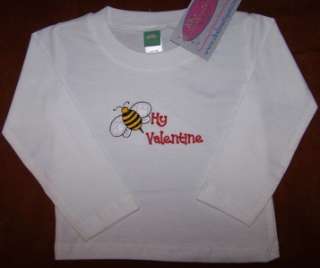   Cute Valentines Day Bumble Bee Long Sleeve Baby Toddler Shirt  