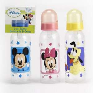 Wholesale, 12 Mickey Mouse, Minnie Mouse, and Pluto 9oz. Bottles, For 