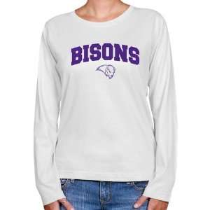  Lipscomb Bisons Ladies White Logo Arch Long Sleeve Classic 