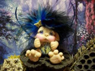 Butterfly Trollie Elf Fairy Ooak Troll Pixie Sculpt Art Doll by 