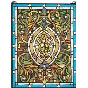  Beguiled in Blue Tiffany Style Stained Glass Window