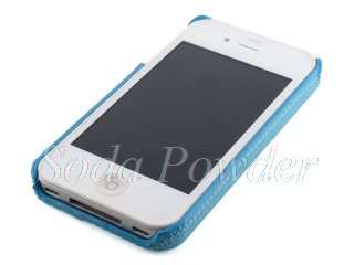 soda powder hard back cover for apple iphone 4 4th gen baby blue 