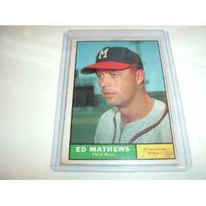  1961 Topps EDDIE MATTHEWS #120 Milwaukee Braves 