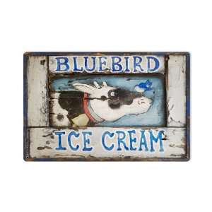   Bird Ice Cream Home and Garden Metal Sign   Victory Vintage Signs