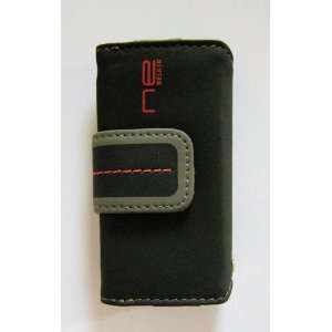  Belkin iPod Nano Leather Folio Case, Black/Gray/Red 