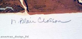 Nanci Blair Closson Tlaquepaque Signed & Numbered Lithograph Art 