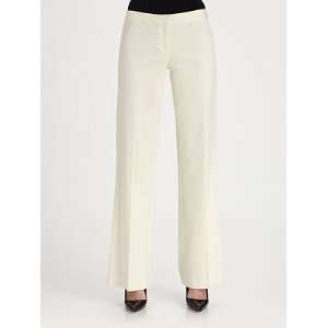  Milly Dickied Flared Pants   Ecru White