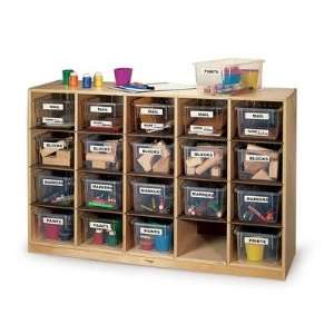  Clear Tote Tray Single Storage Cabinet