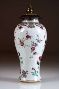 Superb Chinese porcelain baluster vase 18thC Yongzheng famille rose 