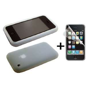 Clear Silicone Soft Skin Case Cover for iPhone 3G ***BUNDLE WITH ANTI 