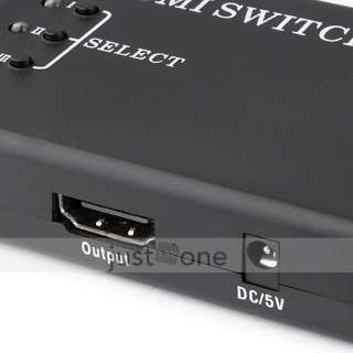   Amplifier Switcher Audio Video Switch 1080P Splitter + Remote  
